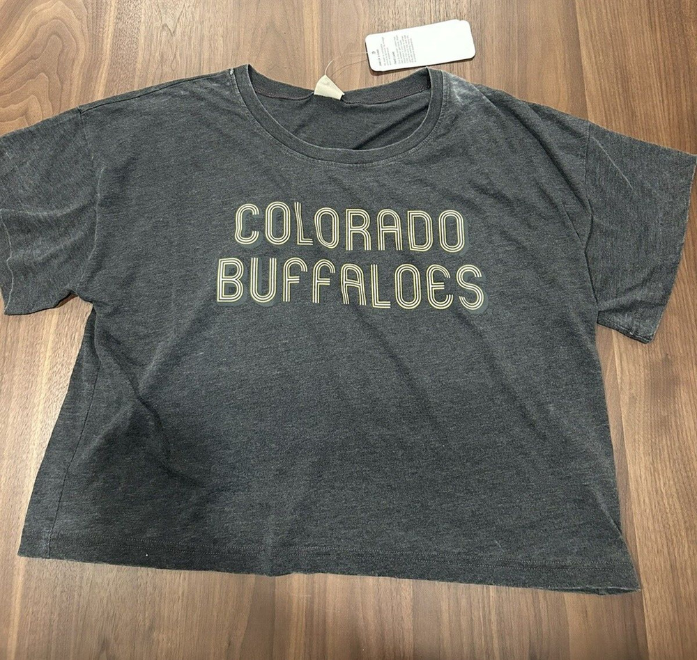 Chicka-d Women's Colorado Buffaloes Black Sunshine T-Shirt Size XL